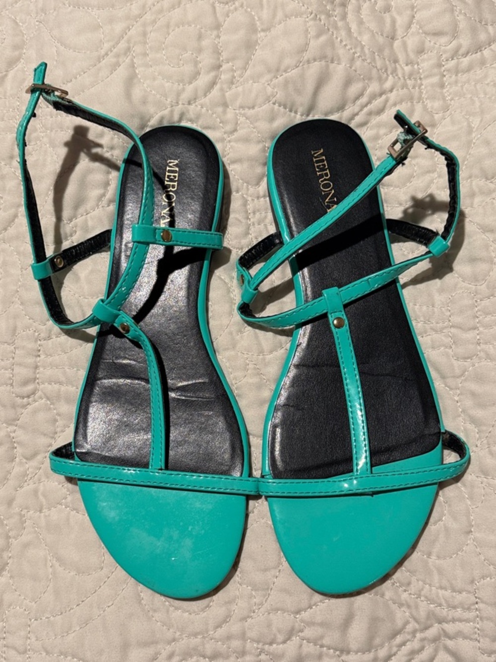 Merona Teal Strappy Sandals